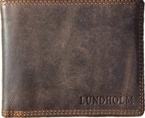 Lundholm Leren portemonnee heren leer - RFID Billfold Bruin LH5011