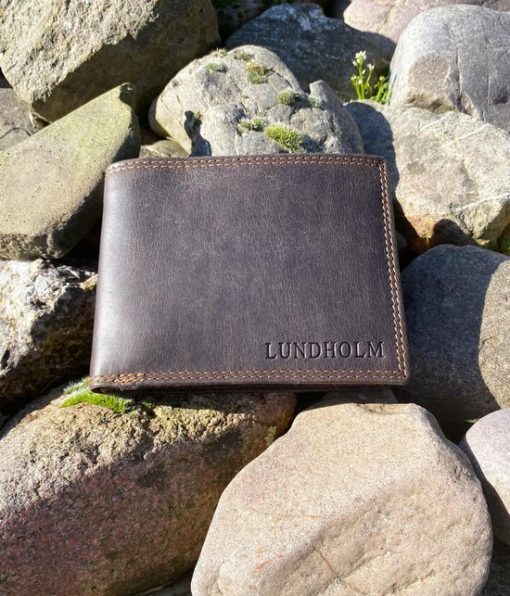 Lundholm Leren portemonnee heren leer - RFID Billfold Bruin LH5011 - Image 7